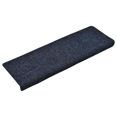 Vidaxl -Treppenmatten 15 St 65x21x4 cm Nadel Blau angefühlt