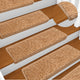 Vidaxl -Treppenmatten 15 ST 65x21x4 cm Beige