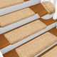Vidaxl -Treppenmatten 15 ST 65x21x4 cm Braun
