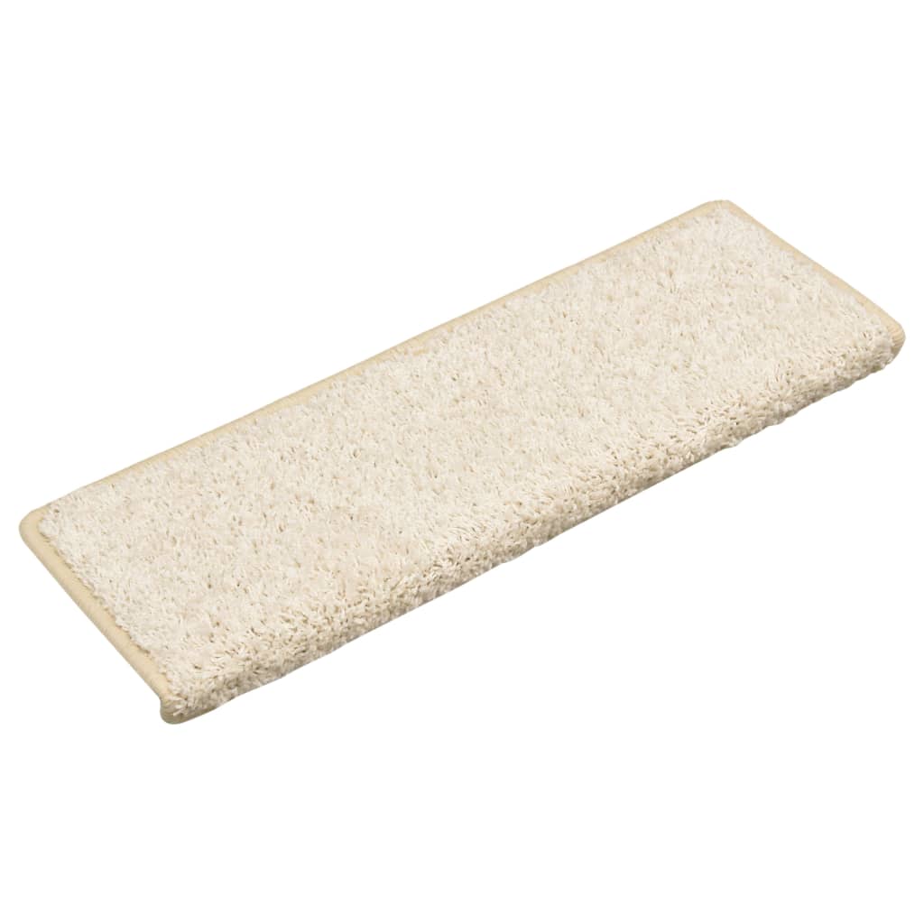 Vidaxx Stufenmatten 15 St. 65x21x4 cm weiß rechteckiger Rand