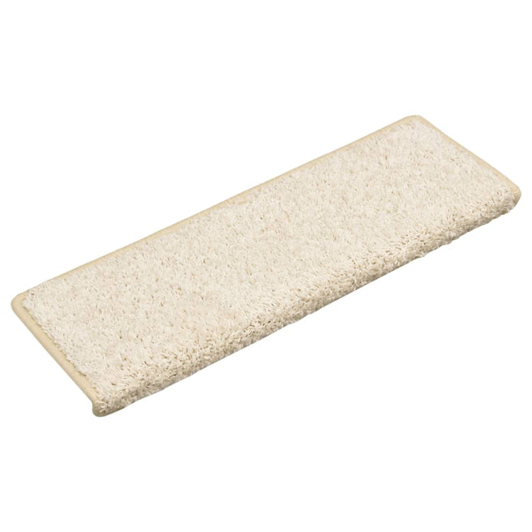Vidaxx Stufenmatten 15 St. 65x21x4 cm weiß rechteckiger Rand