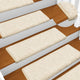 Vidaxx Stufenmatten 15 St. 65x21x4 cm weiß rechteckiger Rand