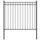 Vidaxl Gartenzaun 1,7x0,8 m Stahlschwarz