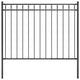 Vidaxl Gartenzaun 1,7x1 m Stahl schwarz