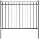 Vidaxl Gartenzaun 1,7x1,2 m Stahlschwarz