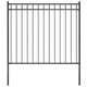 Vidaxl Gartenzaun 1,7x1,5 m Stahlschwarz