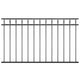 Vidaxl Zauntafel 1,7x0,8 m Stahlschwarz