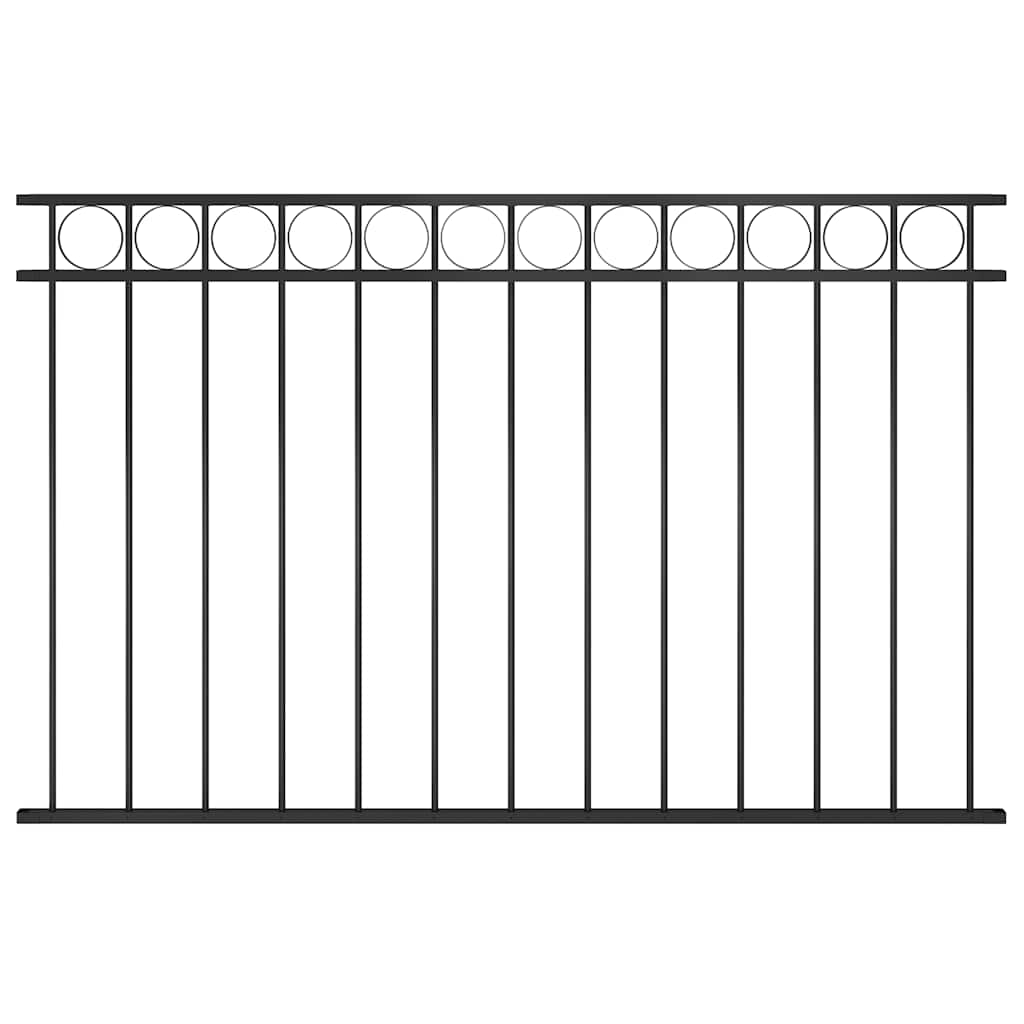 Vidaxl Zauntafel 1,7x1 m Stahlschwarz
