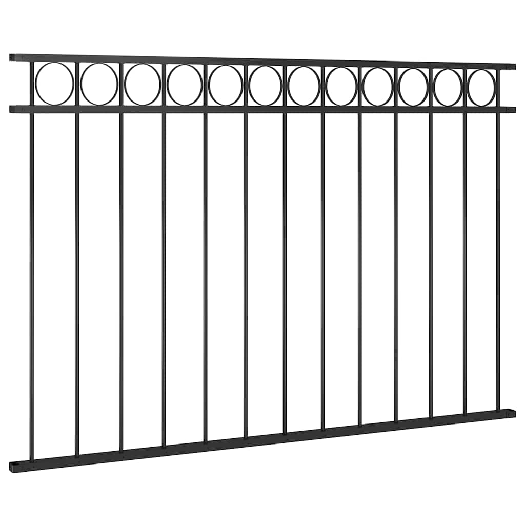 Vidaxl Zauntafel 1,7x1 m Stahlschwarz