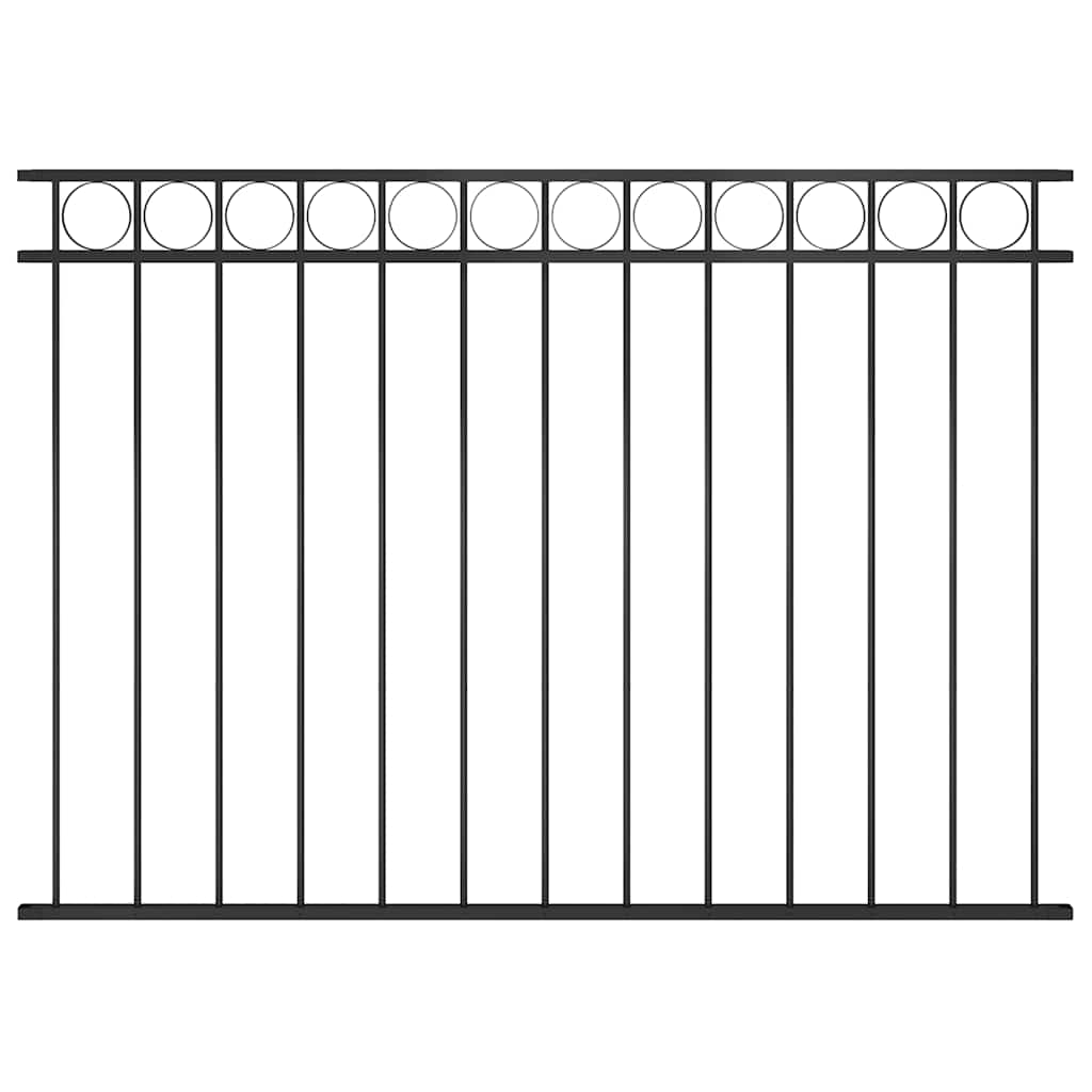 Vidaxl Zauntafel 1,7x1,2 m Stahlschwarz