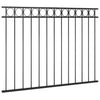 Vidaxl Zauntafel 1,7x1,2 m Stahlschwarz