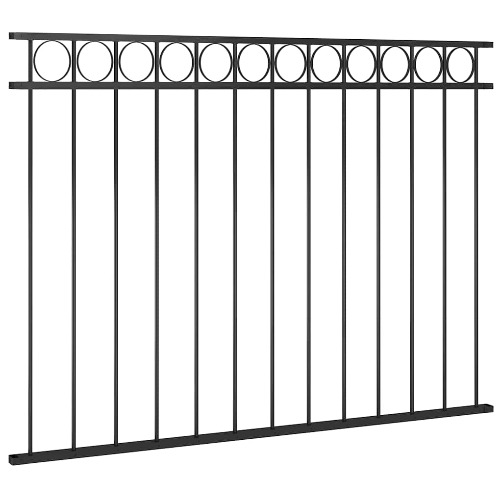 Vidaxl Zauntafel 1,7x1,2 m Stahlschwarz
