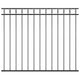 Vidaxl Zauntafel 1,7x1,5 m Stahlschwarz