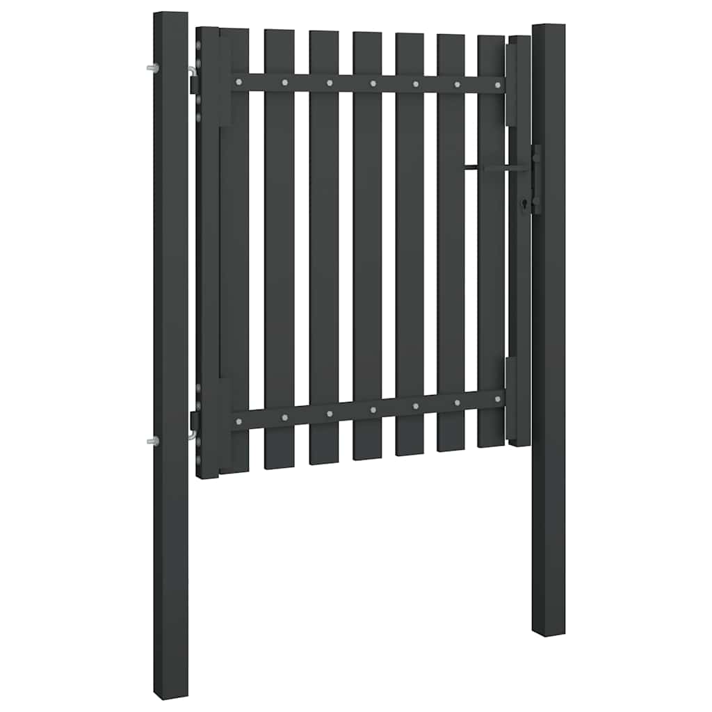 Vidaxl -Anschluss 1x1.25 m Stahlanthrazit