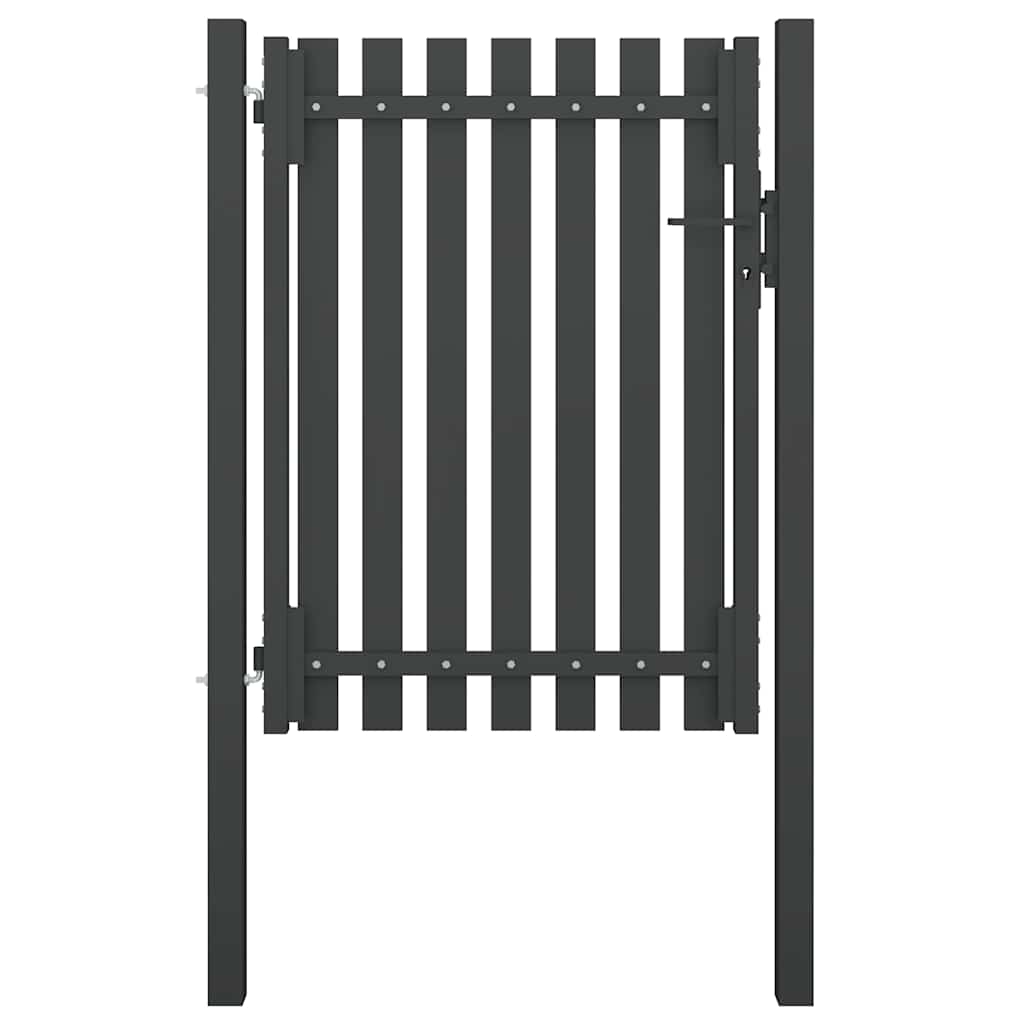 Vidaxl Poort 1x1,7 M Stahl Anthrazit