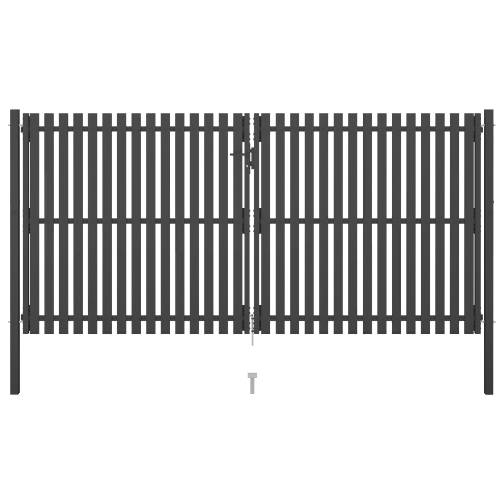 VIDAXL -Anschluss 4x2.25 m Stahlanthrazit