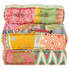 Vidaxl Pouf Modular Fabric Patchwork