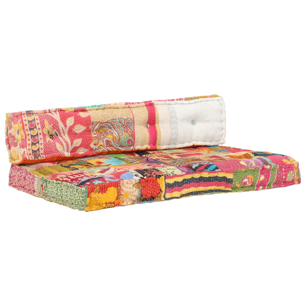 VidaXL Sofakissen Palettenstoff Patchwork Mehrfarbig