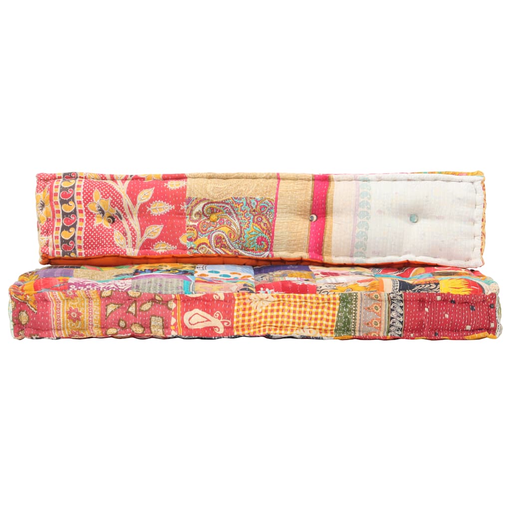 VidaXL Sofakissen Palettenstoff Patchwork Mehrfarbig