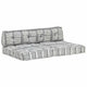 VidaXL Sofakissen Palettenstoff Patchwork Grau