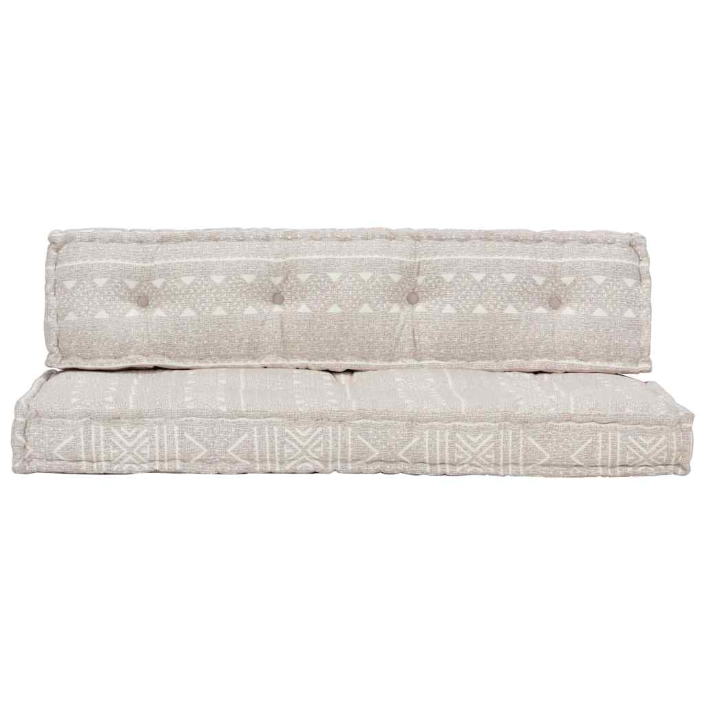 VidaXL Sofakissen Palettenstoff Patchwork hellbraun