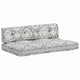 VidaXL Sofakissen Palettenstoff Patchwork hellgrau