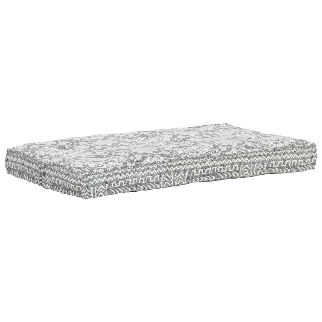 VidaXL Sofakissen Palettenstoff Patchwork hellgrau