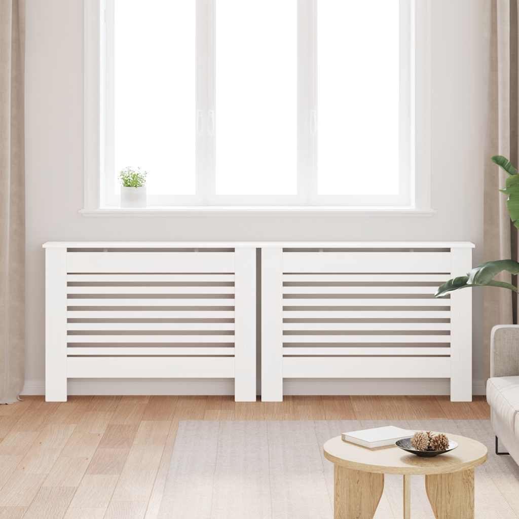 VIDAXL -Strahlenträger 2 ST 112X19X81.5 cm MDF Weiß