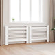 VIDAXL -Strahlenträger 2 ST 112X19X81.5 cm MDF Weiß