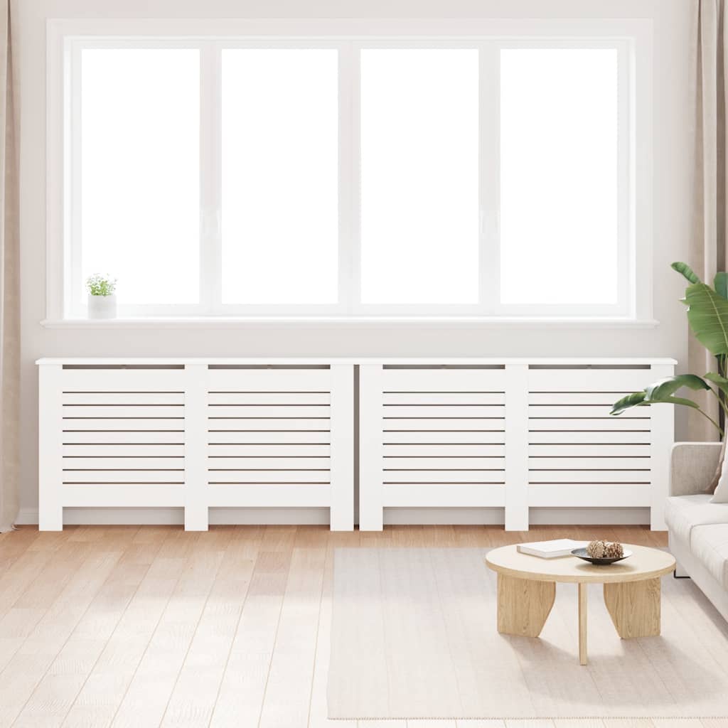 VIDAXL -Strahlenträger 2 ST 152X19X81.5 cm MDF Weiß