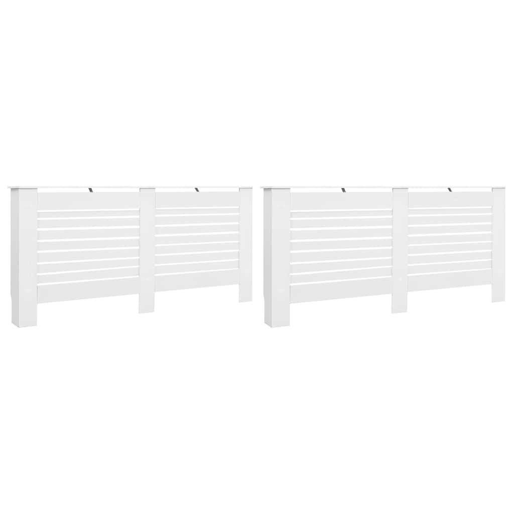 VIDAXL -Strahlenträger 2 ST 172X19X81.5 cm MDF Weiß