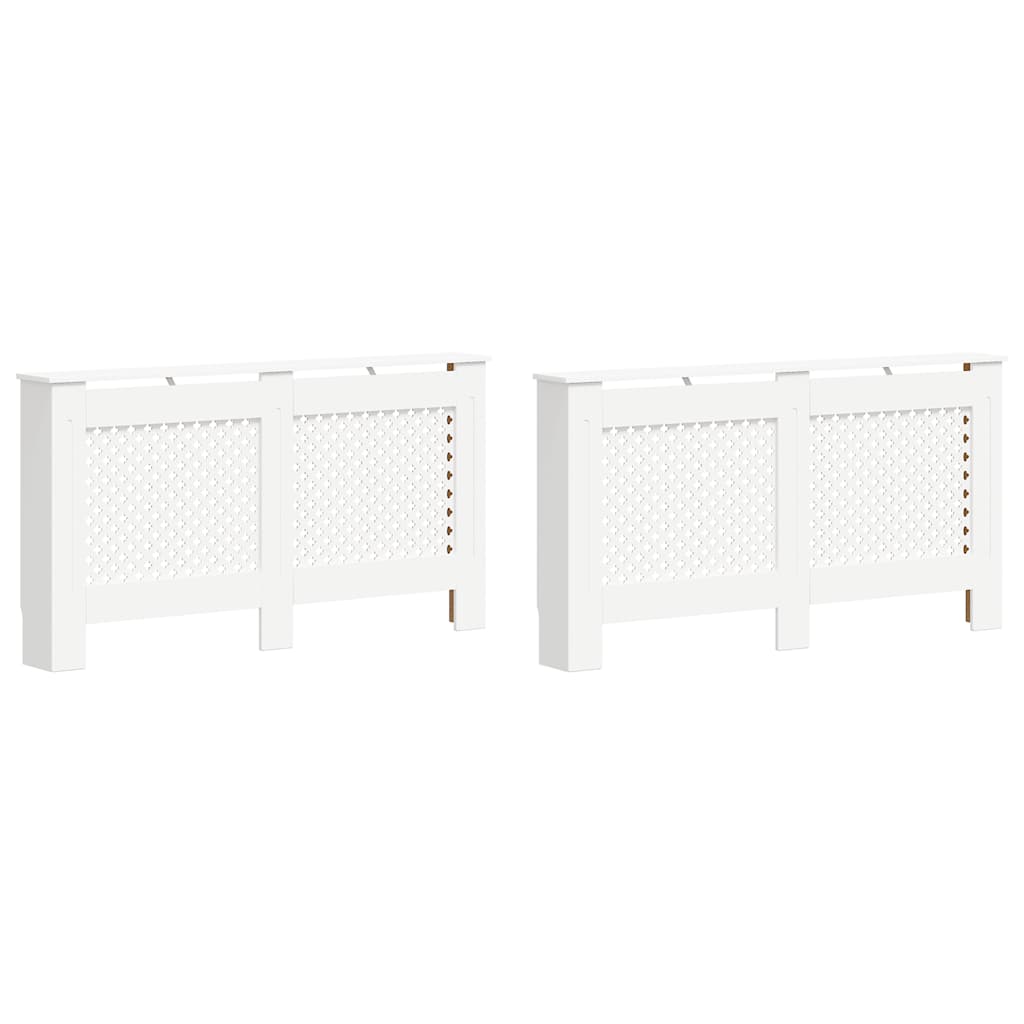 VIDAXL -Strahlenträger 2 ST 152X19X81.5 cm MDF Weiß