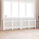 VIDAXL -Strahlenträger 2 ST 152X19X81.5 cm MDF Weiß