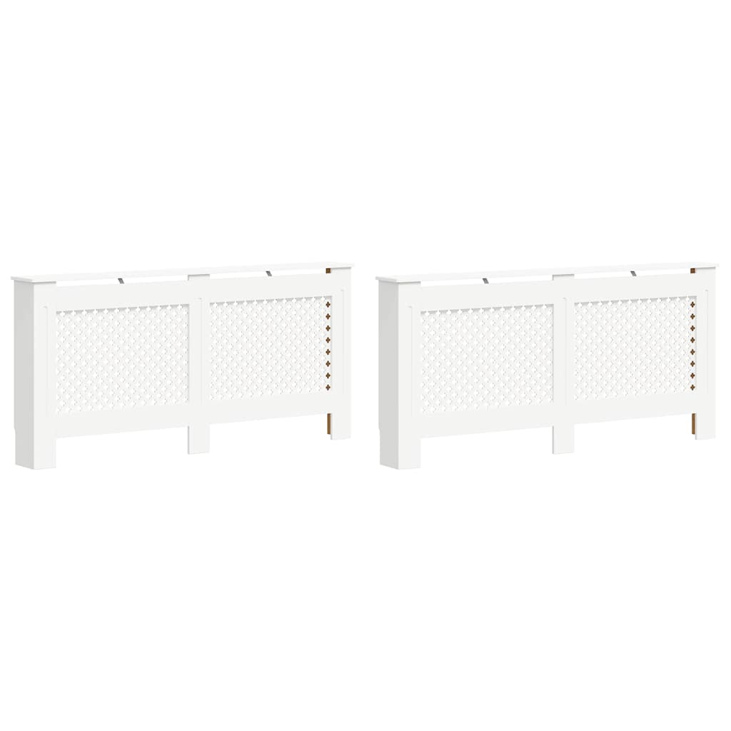 VIDAXL -Strahlenträger 2 ST 172X19X81.5 cm MDF Weiß