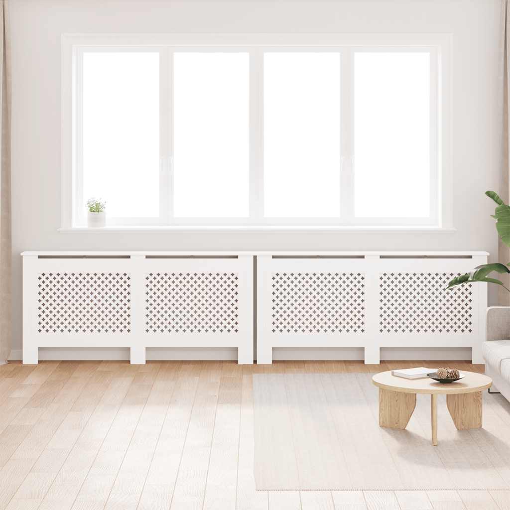 VIDAXL -Strahlenträger 2 ST 172X19X81.5 cm MDF Weiß