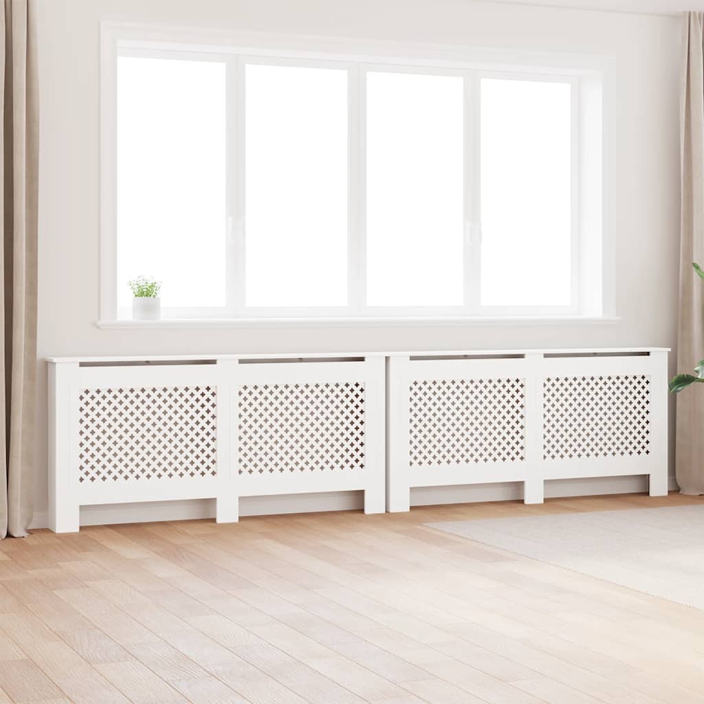 VIDAXL -Strahlenträger 2 ST 172X19X81.5 cm MDF Weiß
