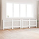 VIDAXL -Strahlenträger 2 ST 172X19X81.5 cm MDF Weiß