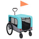 Vidaxl-Fahrradanhänger und Hundewagen 2-in-1 blau und grau