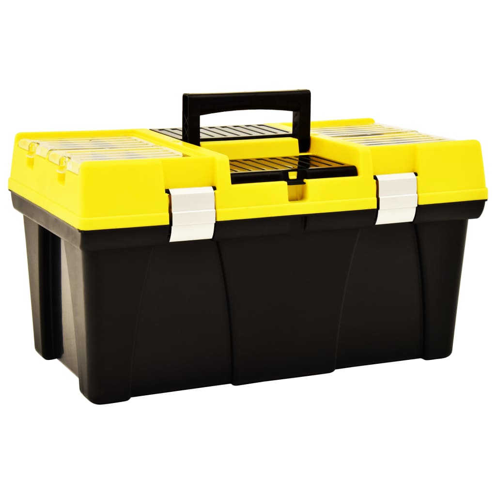 Vidaxl Toolbox 595x337x316 mm Kunststoffgelb