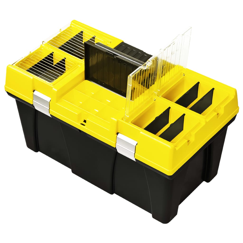 Vidaxl Toolbox 595x337x316 mm Kunststoffgelb
