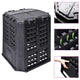 VIDAXL -Kompost -Bin 360 L 68.9x68.9x83.9 cm Schwarz