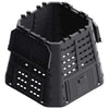 Vidaxl -Kompostbehälter 480 L 93.3x93.3x80 cm Schwarz