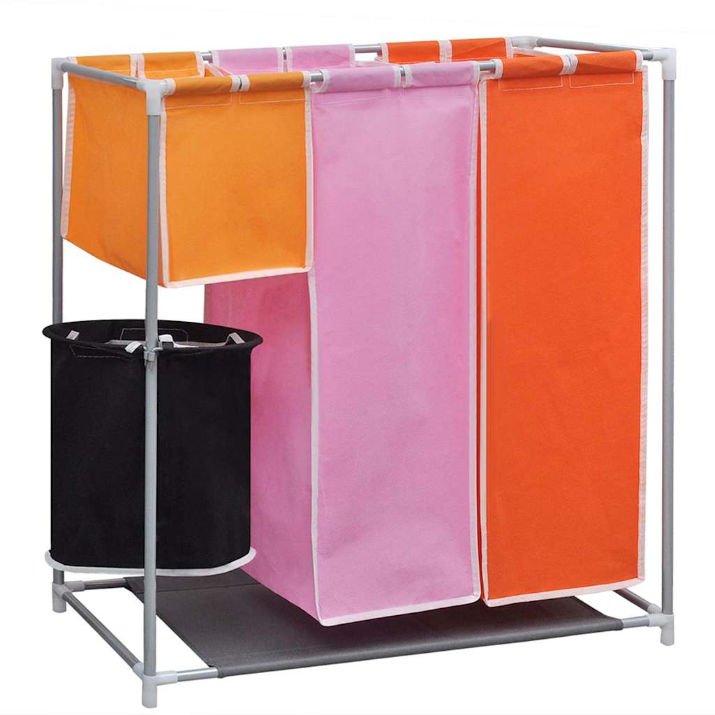 VIDAXL 3-teilig WASS SORTERS 2 STS mit Wäschekorb