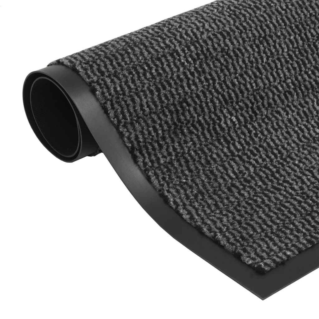 VIDAXL DROOGLOOP MATS 2 PC RETTANGULULE TUFTED 40x60 cm Anthrazit