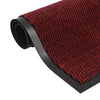 VIDAXL DROOGLOOP MATS 2 PC RETTANGULAR TUFTED 80X120 CM RED
