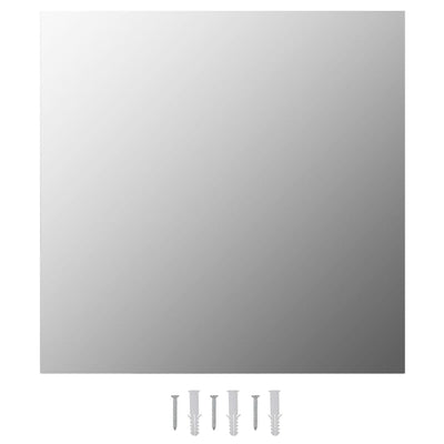 Vidaxl -Wandspiegel 2 St Quadrat 50 x 50 cm Glas