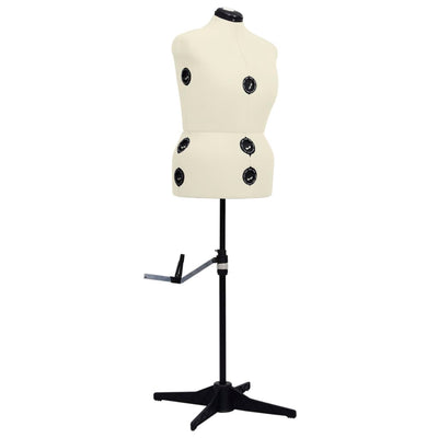 Vidaxl Mannequin Verstellbarer Frau Größe 44-50 L Creme gefärbt