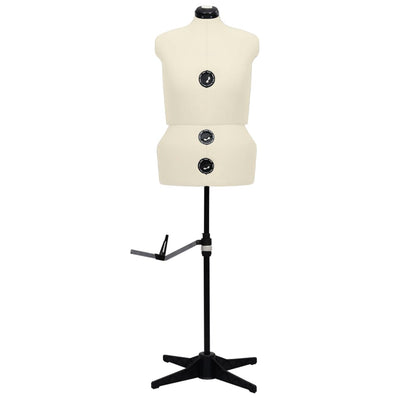 Vidaxl Mannequin Verstellbarer Frau Größe 44-50 L Creme gefärbt