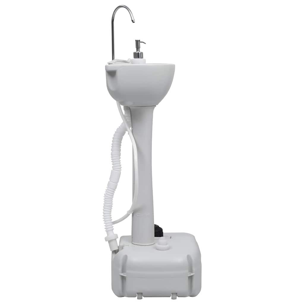 VidaXL Tragbares Campingwaschbecken 20 l grau