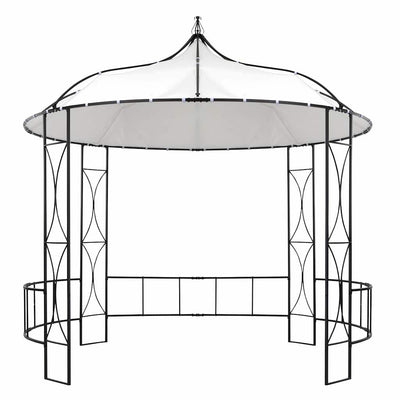 Vidaxl -Laube um 300 x 290 cm weiß